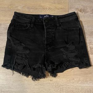 HOLLISTER HIGH RISE MOM BUTTON FLY SHORTS Size 1 W 25